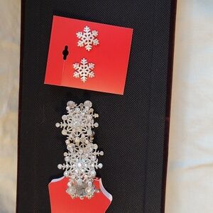 Kohl's Silver Snowflake Jewelry Set